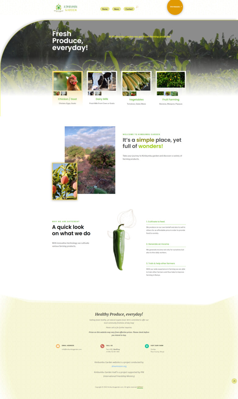 Website für Gartenprojekt entstanden